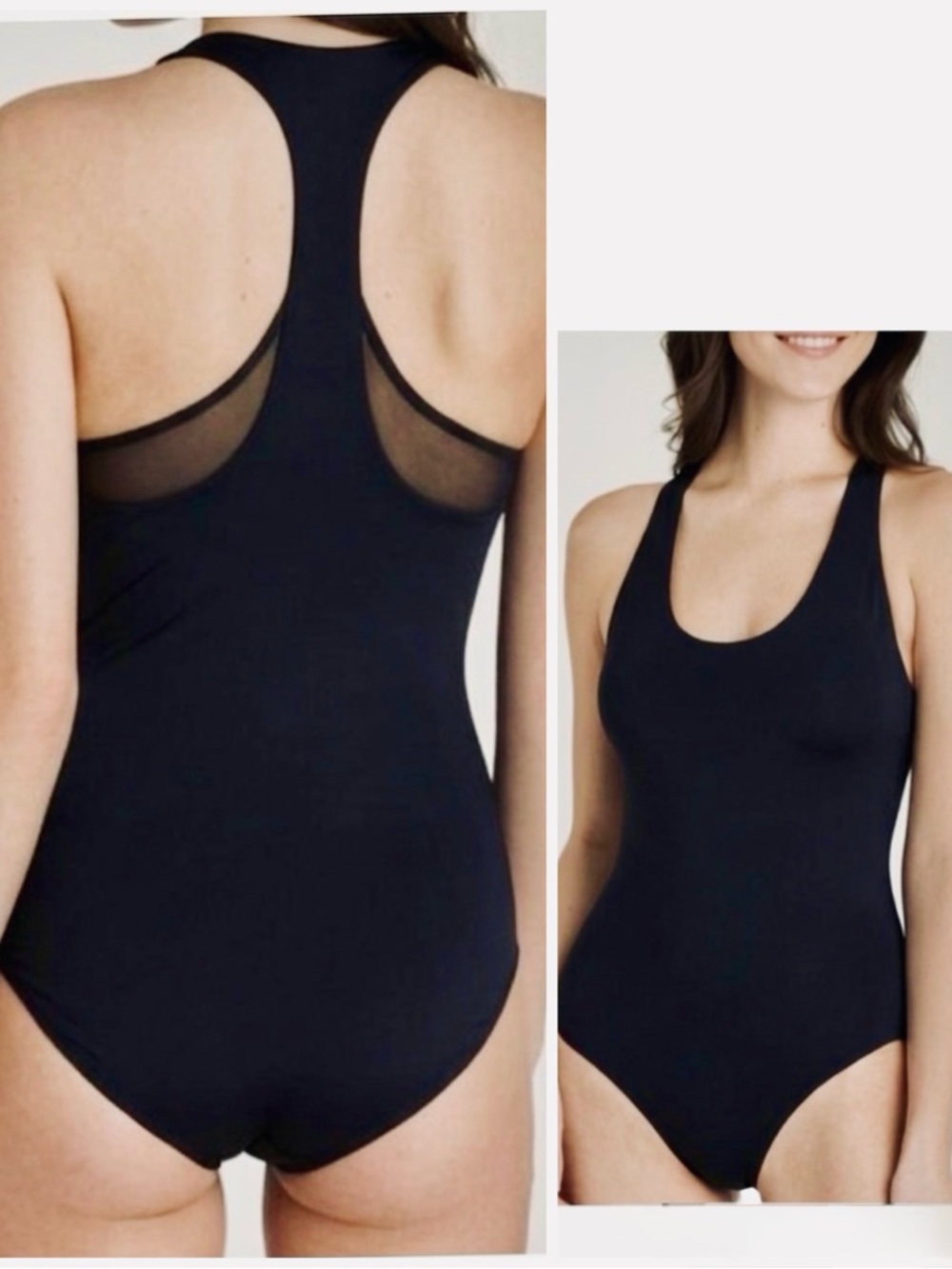KIT AND ACE 💥RARE💥 Sleek Black One Piece Racerback Swimsuit